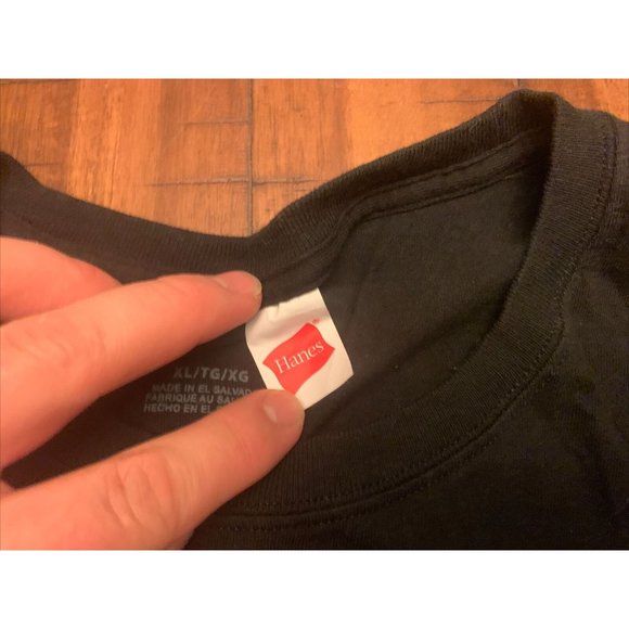 Mens XL Moose Milk Vtg 90s Animated black t shirt retro - Picture 2 of 3